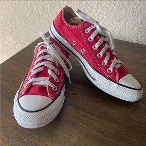 Converse Red Low-Top Kids Sneakers